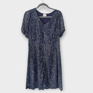 Siren Lily polka dot blue and white dress, XL